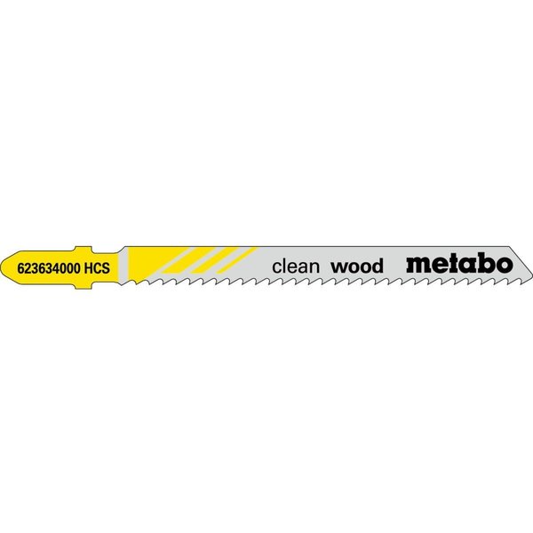 Metabo JIGSAW BLADE -HCS 3" 10 tpi  Hardwood, softwood, chip-board, block-board, plastics, 1/8"-1 3/16" in. 623634000